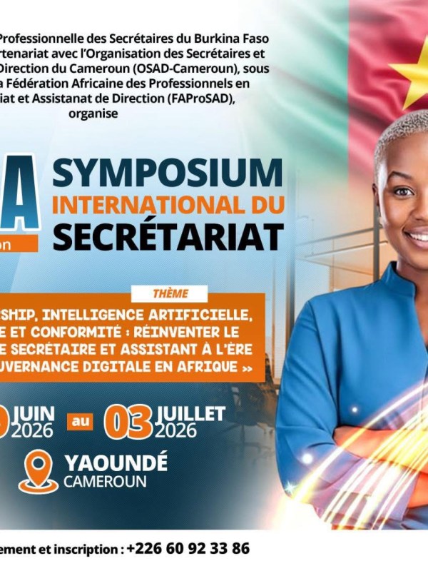 SISA 2026 : Yaoundé accueillera la 2ème édition du Symposium International du&nbsp;Secrétariat